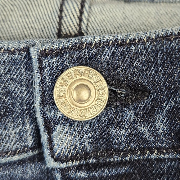 AYR Jeans Womens Size 34L The Pop Straight Leg High Rise Blue Denim Pants - Picture 5 of 10